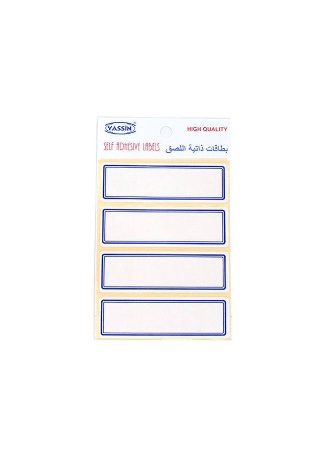 Yassin Self Adhesive Price Labels White 