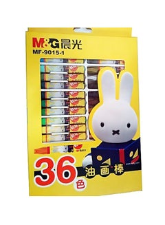 M&G 36-Piece Oil Pastel Colour Yellow/Red/White 