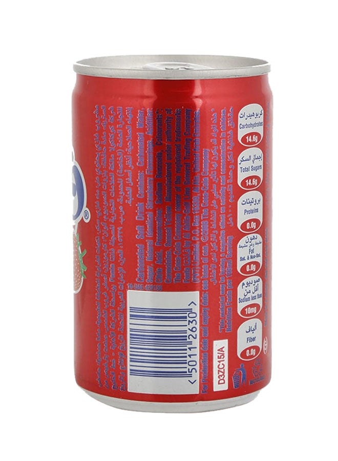 Carbonated Soft Drink Can Strawberry 150ml