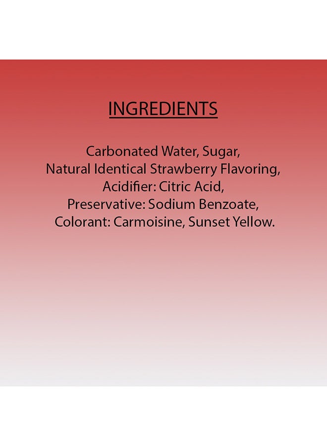 Carbonated Soft Drink Can Strawberry 150ml