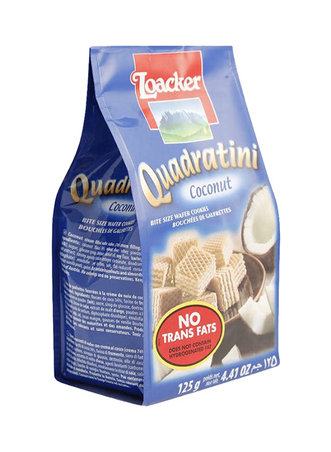 Loacker Quadratini Coconut Wafers 125grams - Image 3