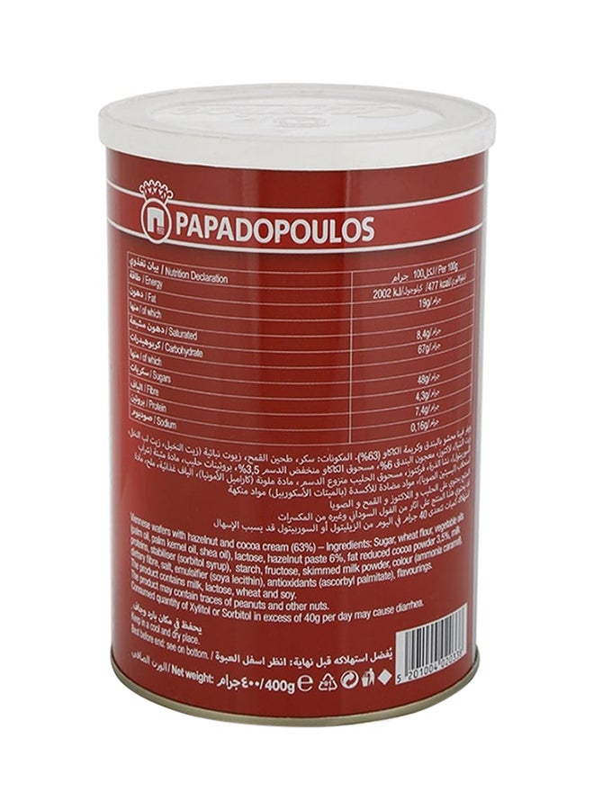 Papadopoulos - Wafers Rolls With Hazelnut And Cocoa Cream 400grams - Image 1