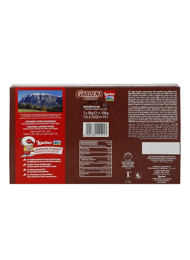 Loacker Gardena Chocolate Coated Wafer 190grams - Image 2