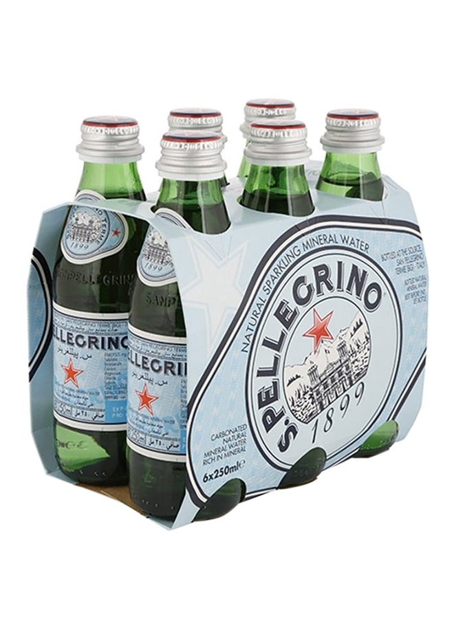 Sanpellegrino Natural Mineral Sparkling Water Glass 250ml Pack of 6  - Image 3