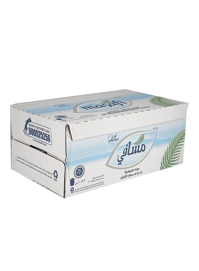 مسافي ماء طبيعي نقي منخفض الصوديوم 200ملليلتر عبوة من 30 قطعة - Image 3