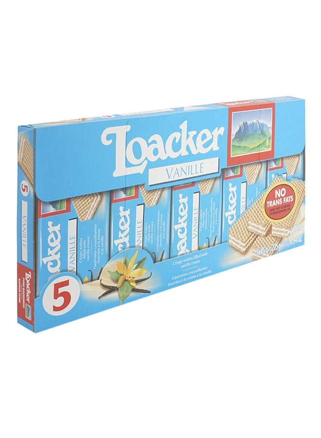 Loacker Vanilla Cream Filled Wafers 45grams Pack of 5 - Image 3