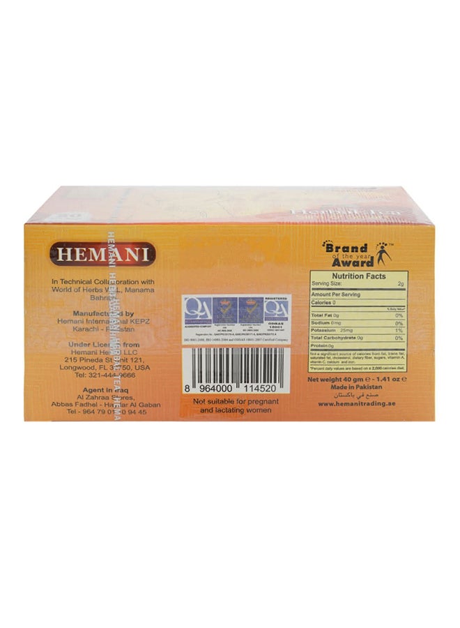 HEMANI - Live Natural Slim And Smart Herbal Tea 20 Bags - Image 1