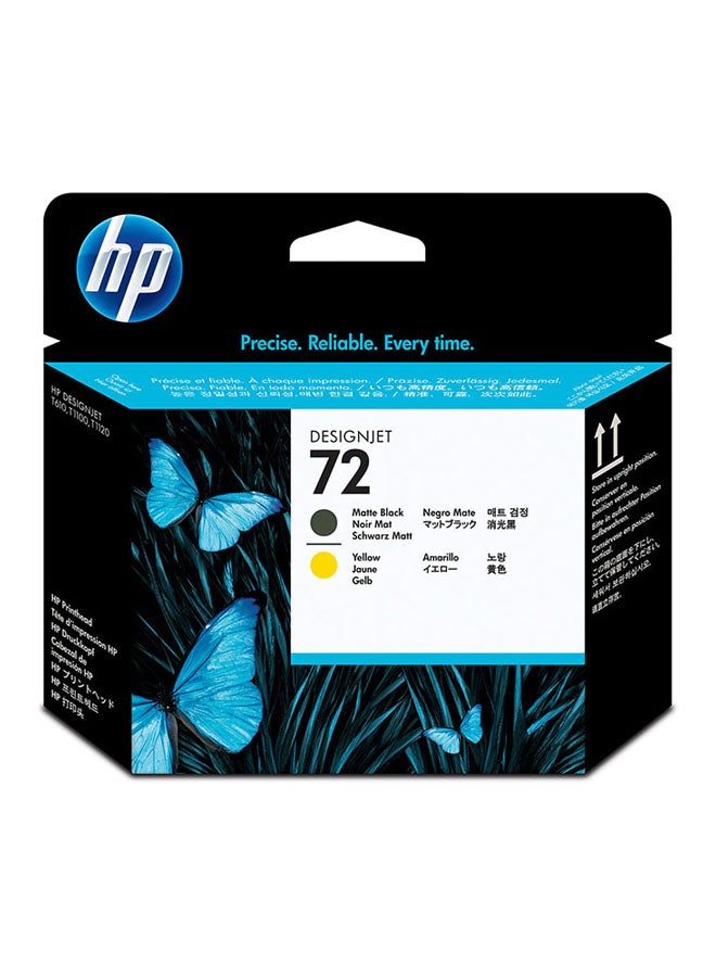 HP 72 C9384A Ink For Printers Black/Yellow