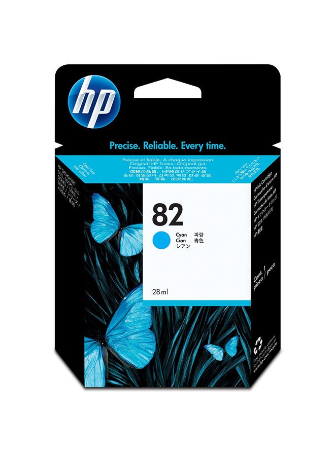 HP حبر 82 للطابعات بحجم 69 مل طراز C4911A أزرق سماوي