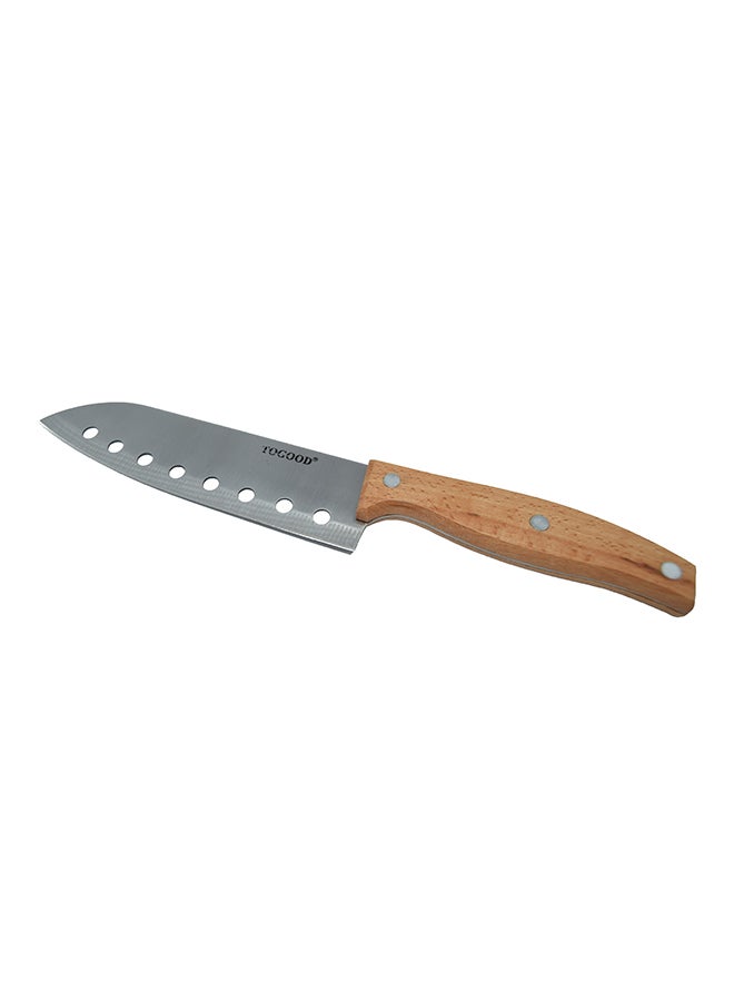 Cheese Knife Silver/Brown 7inch  - Image 1