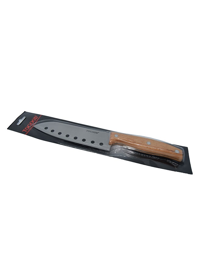 Cheese Knife Silver/Brown 7inch  - Image 2