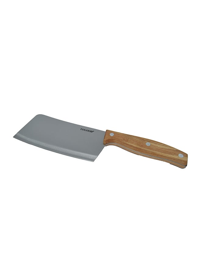 Generic Professional Kitchen Chef Knife Silver/Brown 6.5inch  - Image 2