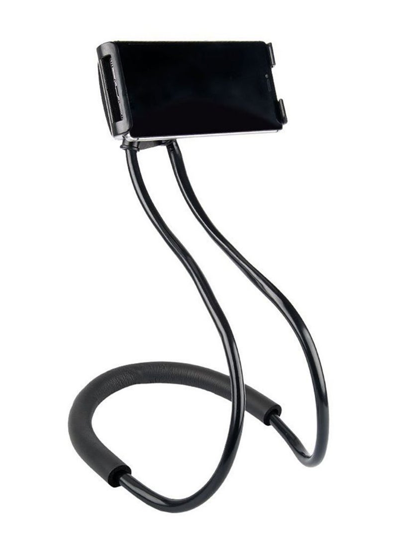 Lazy Hanging Neck Phone Stand Black