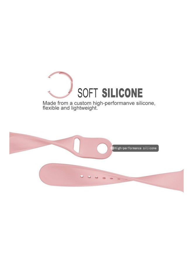 سوار بديل لساعة أبل مقاس 42 مم وردي - Image 4