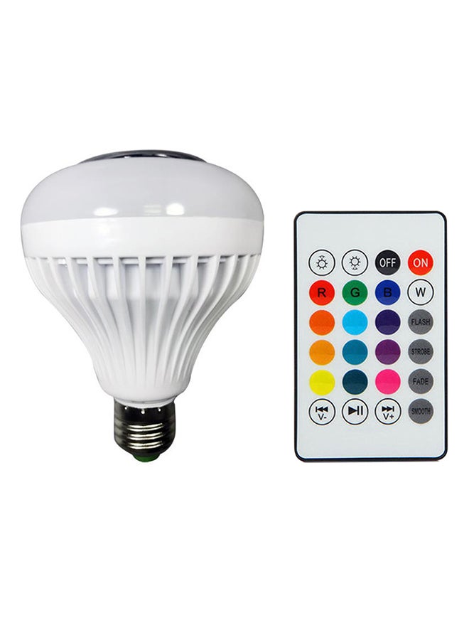 LED Wireless Bluetooth Smart Bulb With Remote White/Red