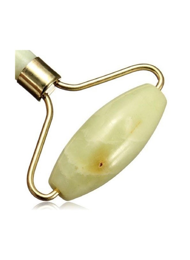 Bluelans Double Head Jade Face Massage Roller Green/Gold 13cm - Image 4