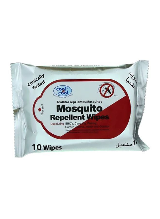 كول اند كول عبوة مناديل طاردة للبعوض بها 10 قطع 0.3كيلوجرام