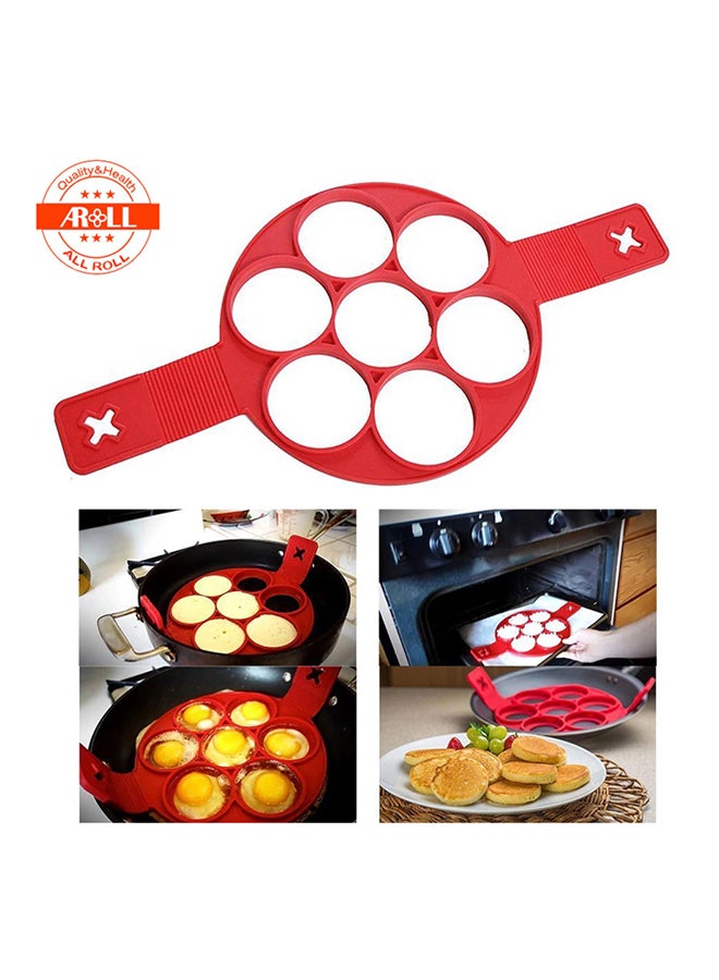 RIXI Non Stick Pancake Maker Mold Multicolour 3.8x11.2x3.9inch - Image 2