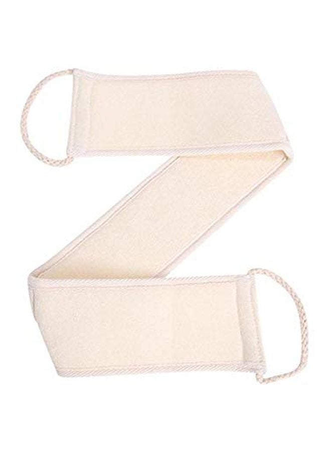 Exfoliating Loofah Strap Belt Beige