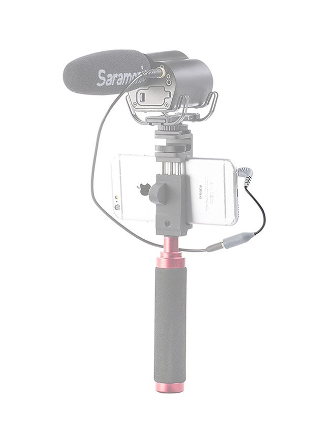 VidPro TRS to TRRS Microphone Adapter 5.5inch Grey/Black - Image 2