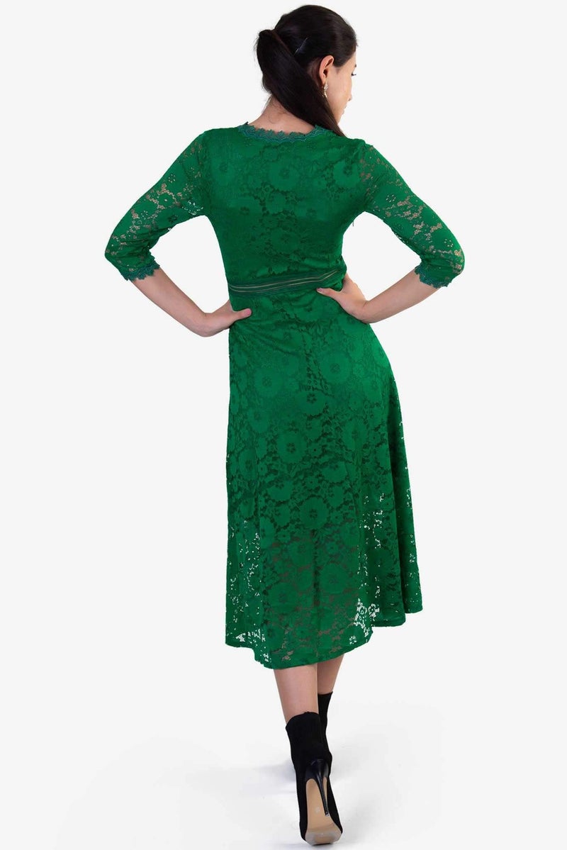 Raw Orange - Lace Dress Green - Image 1