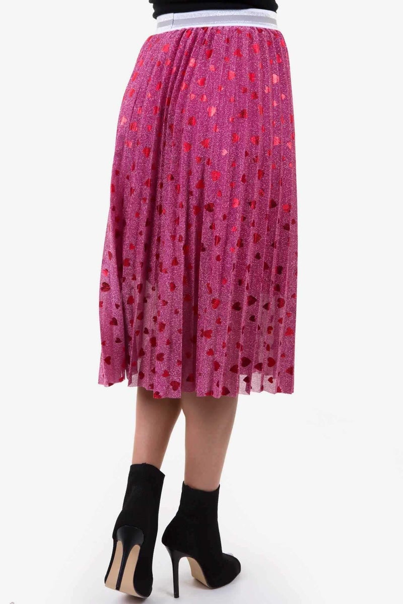 Raw Orange Tulle Heart Skirt Pink  - Image 2