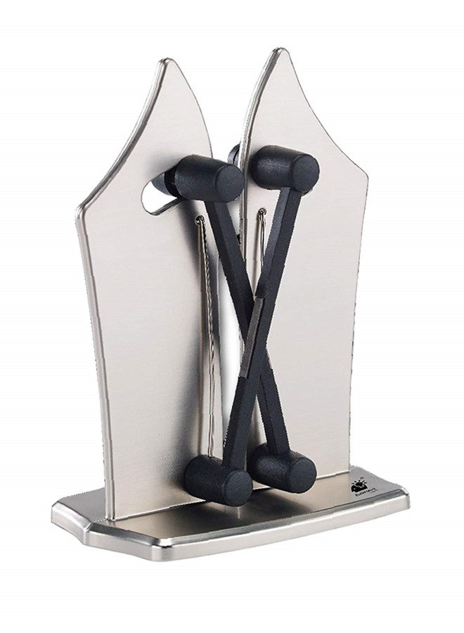 Edge Knife Sharpener Silver/Black 7.5x12x16cm - Image 1