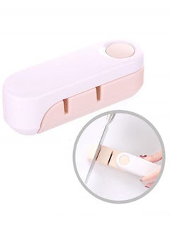 Manual Knife Sharpener 2 Slot Sharpening Tool Pink/White 11x4.5cm