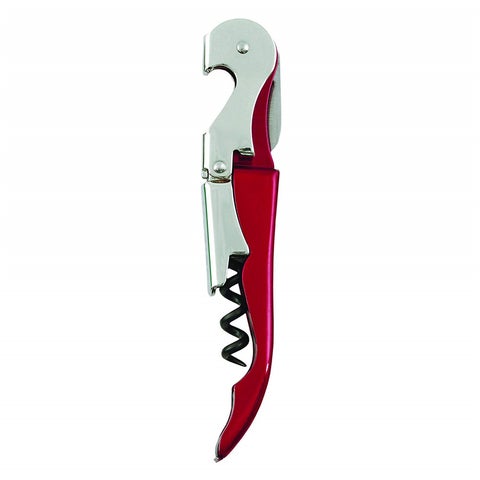 Double-Hinged Corkscrew Red/Silver 12x2.2x1.1centimeter