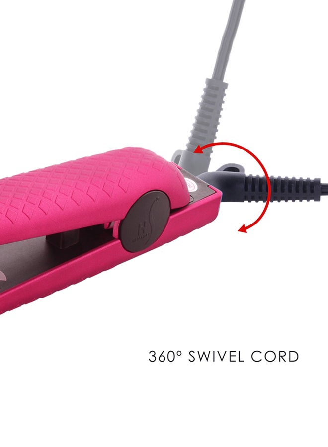 JOSE EBER Pure Ceramic Straightening Flat Iron - JE - 300 CR Pink 1.25inch  - Image 5