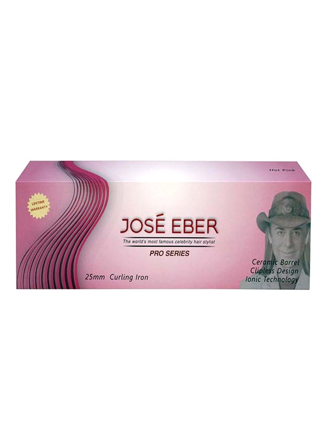 JOSE EBER Pro Series Clipless Curling Iron Rod Pink/Black 25ml  - Image 5