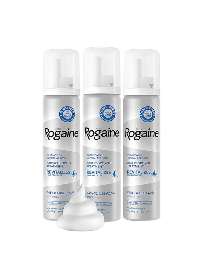 Rogaine - Hair Regrowth Treatment Pack Of 3 Multicolour 60grams - Image 1