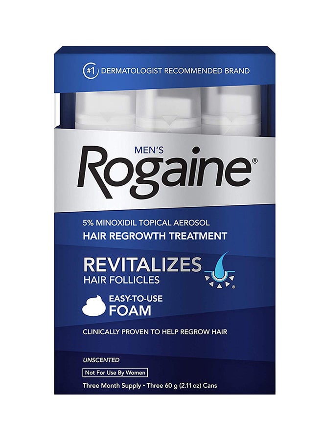 Rogaine - Hair Regrowth Treatment Pack Of 3 Multicolour 60grams - Image 1