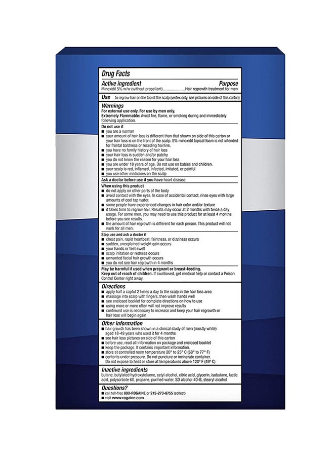 Rogaine - Hair Regrowth Treatment Pack Of 3 Multicolour 60grams - Image 1