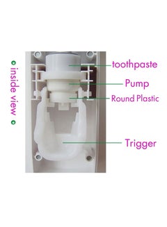 Generic Automatic Toothpaste Dispenser And Toothbrush Holder White 155x60x60cm  - Image 5