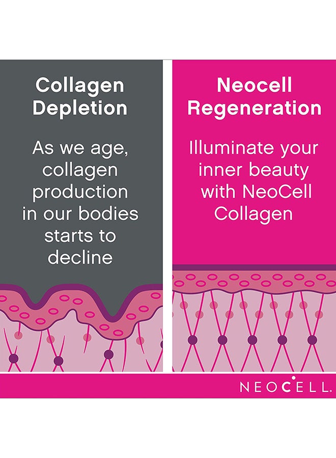 NEOCELL - Grassfed Collagen Peptides + Vitamin C 6000 MG - 250 Tablets - Image 1
