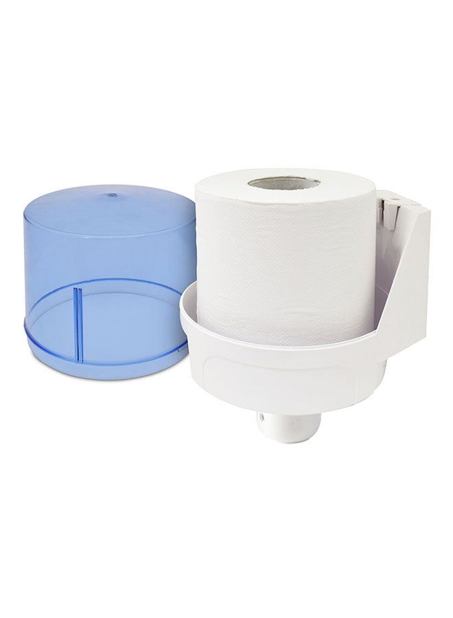 Centre Pull Tissue Paper Dispenser Blue/White 23x8centimeter - Image 3