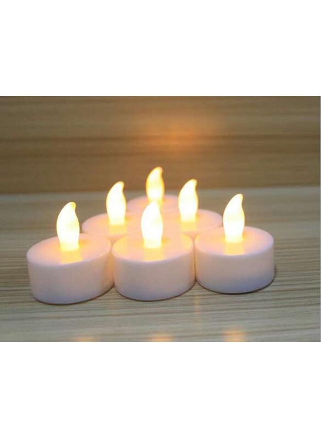 RIXI - 12-Piece LED Battery Operated Tea Light Set White 2.3x3.7cm - Image 1