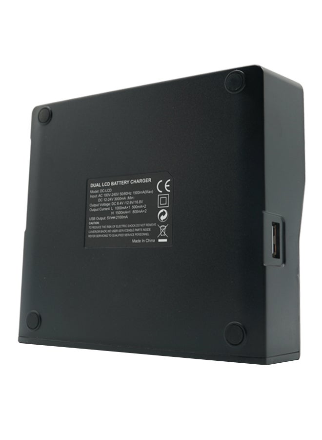 PROMAGE Dual Digital Battery Charger Pm115 For Fw50 Black - Image 2