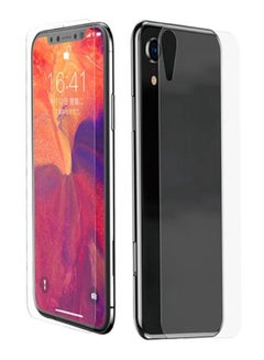 Front And Back Tempered Glass Screen Protector For Apple iPhone XR Clear
