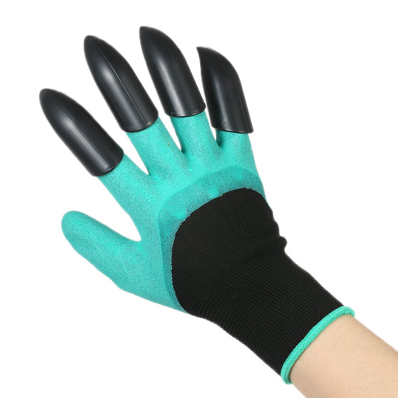 Gardening Rubber Gloves Teal 15 x 10cm - Image 5
