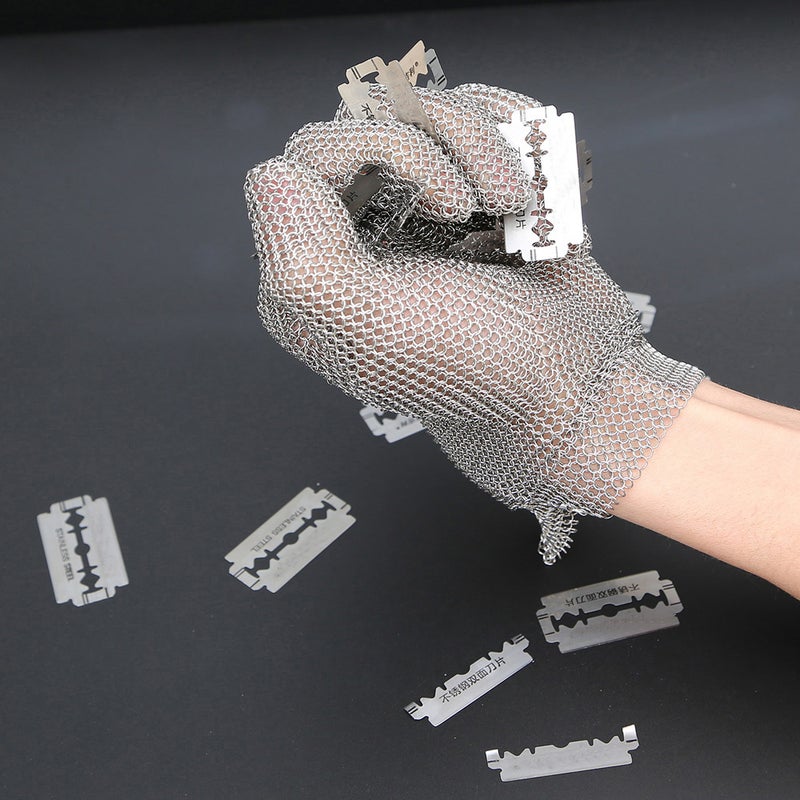 High-Quality Cut Resistant Protective Gloves Silver Syard - Image 5