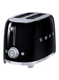smeg 2 Slice Toaster 950W TSF01BLUK Black/Silver  - Image 2