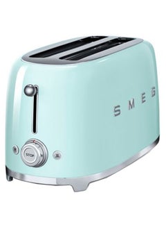 smeg 4 Slice Toaster 1500W TSF02PGUK Green/Silver  - Image 1