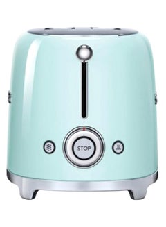 smeg 2 Slice Toaster 950W 950.0 W TSF01PGUK Green/Silver  - Image 2