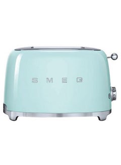 smeg 2 Slice Toaster 950W 950.0 W TSF01PGUK Green/Silver  - Image 3