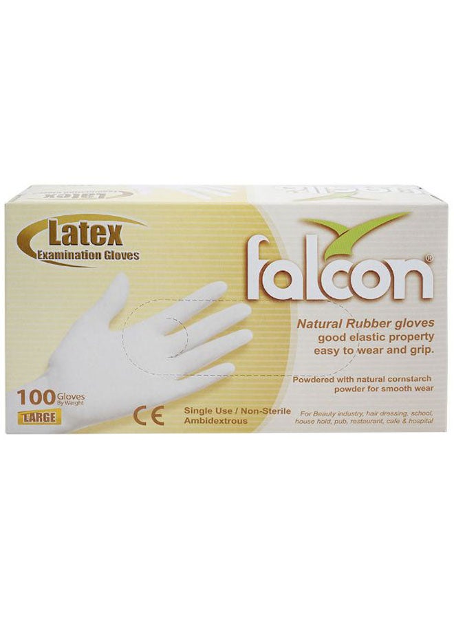 Falcon 100-Piece Examination Glove Set White White - Image 2