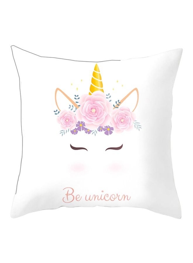 Printed Cushion Cover Multicolour 17x17inch