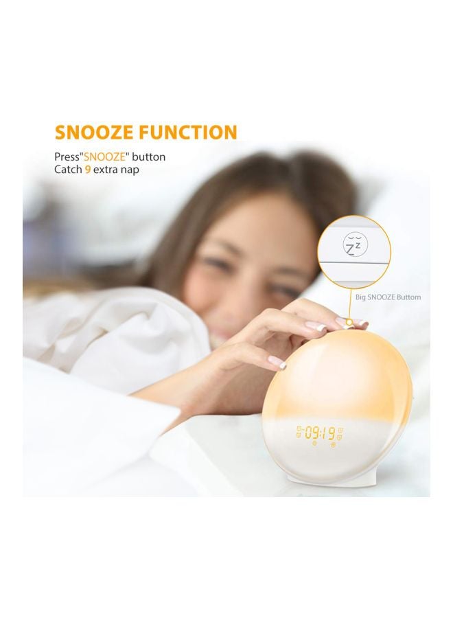 Wake-Up Light Alarm Clock White - Image 2