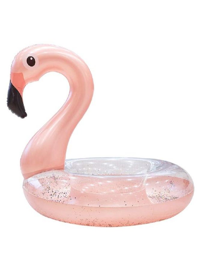 Flamingo Ring Pool Float Tube Float With Glitter 90cm - Image 1